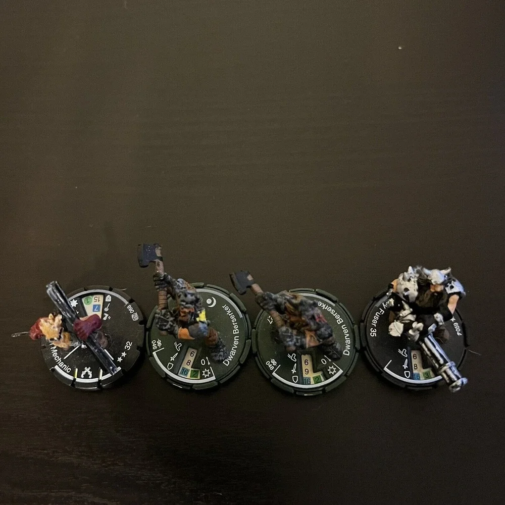 Mage Knight Goblin Runner Dwarven Golem Mud Lot of 11 D&D Pathfinder RPG 2003‎